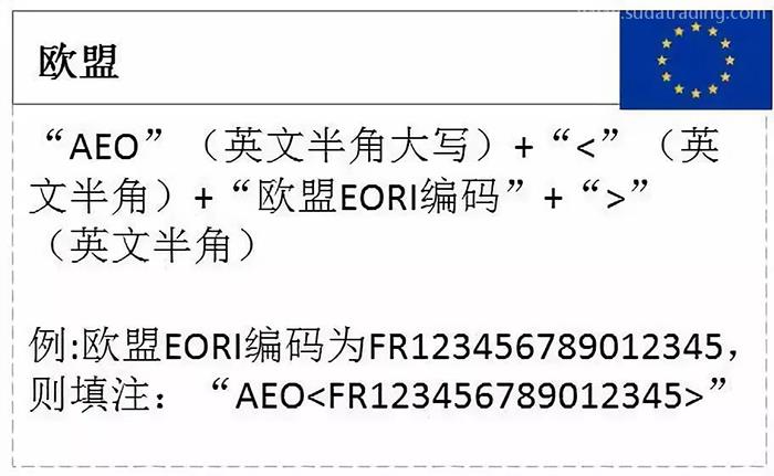 AEO編碼填制規(guī)范看仔細